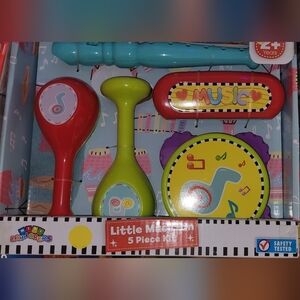 5-Piece Music Toy Set - Red, Yellow, Blue